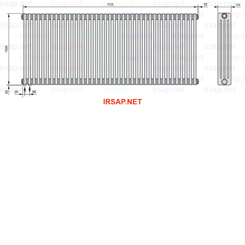 Радиатор IRSAP Tesi 41500/39 T18 CL 01